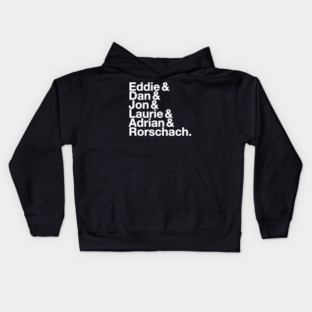 Watchmen Helvetica White Kids Hoodie by WatchmenMinute